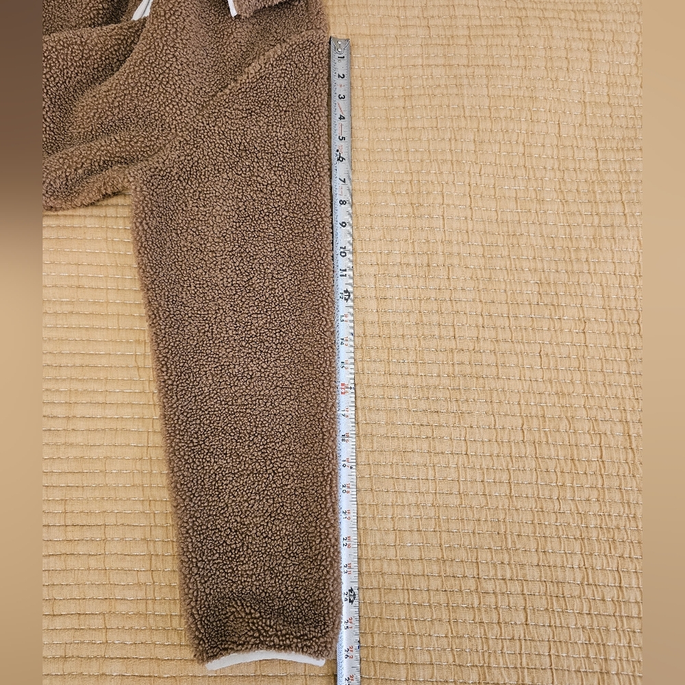 Aspen Teddy Bear Sherpa Fleece Pull Over‎ Quarter Zip Cozy Cabincore - Picture 8 of 9
